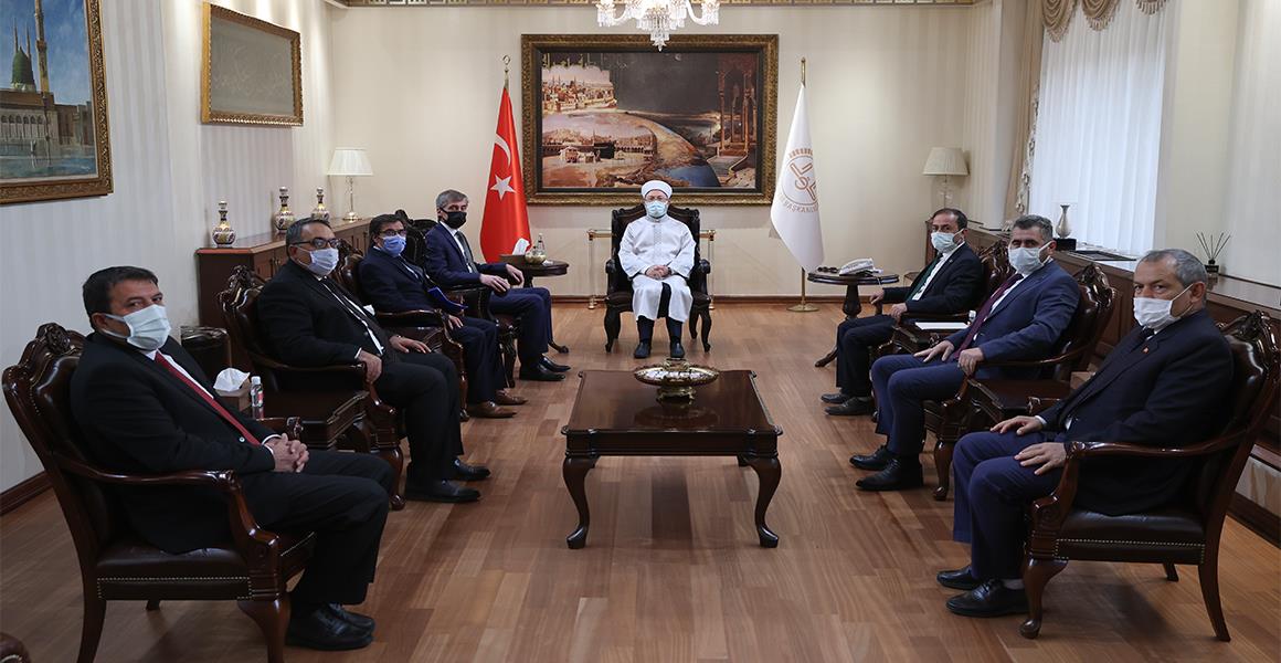 DİYANET İŞLERİ BAŞKANI ZİYARET EDİLDİ